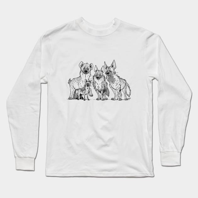 Hyenas - Light Long Sleeve T-Shirt by HenriekeG